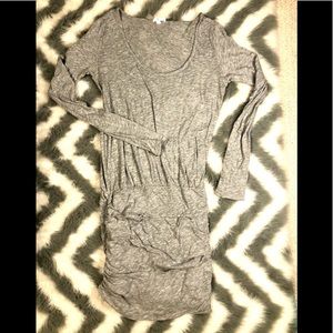 JOIE long sleeve heather grey dress